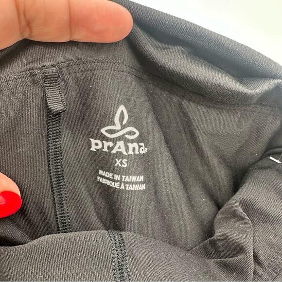 Prana Black Leggings with Stretchy Fabric and Wide Waistband - Picture 8 of 9